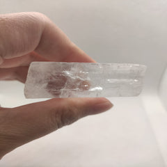 FOMNKKN rough Iceland Calcite crystal for tumbling and display.