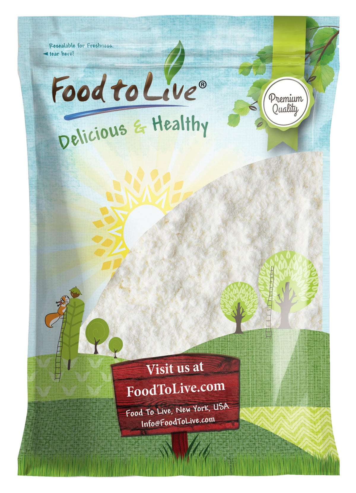 Food to Live Creatine Monohydrate Micronized Powder bottle for quick, smooth mixing.