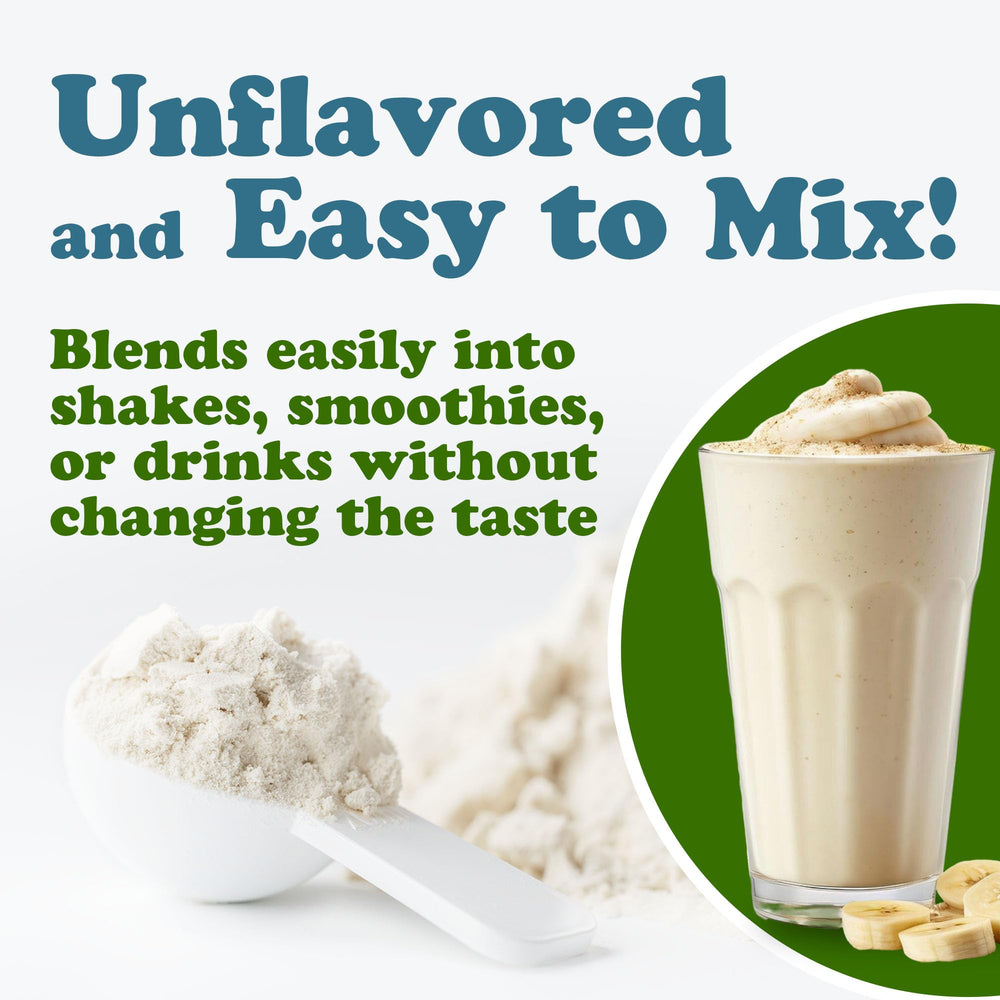 Food to Live Creatine Monohydrate Micronized Powder pour into a smoothie.