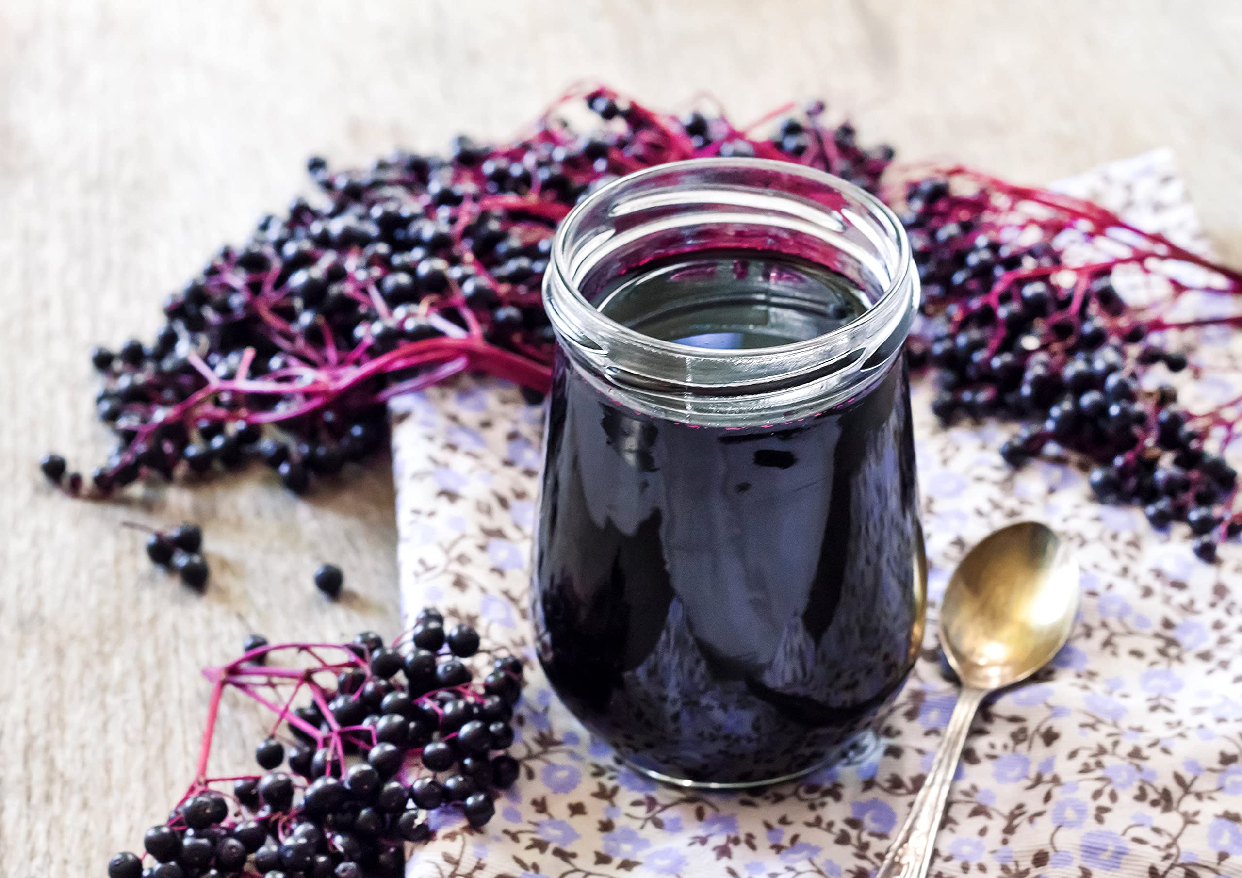 Food to Live elderberry powder adds burgundy color to sauces and desserts