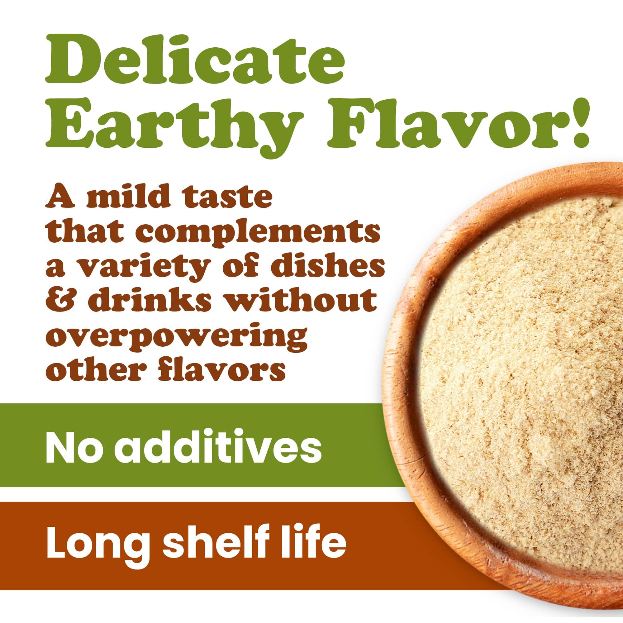 Food to Live Lion's Mane Powder label close-up highlighting organic, non-GMO claims.