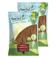 Food to Live Organic Red Reishi Powder in a labeled jar for daily wellness.