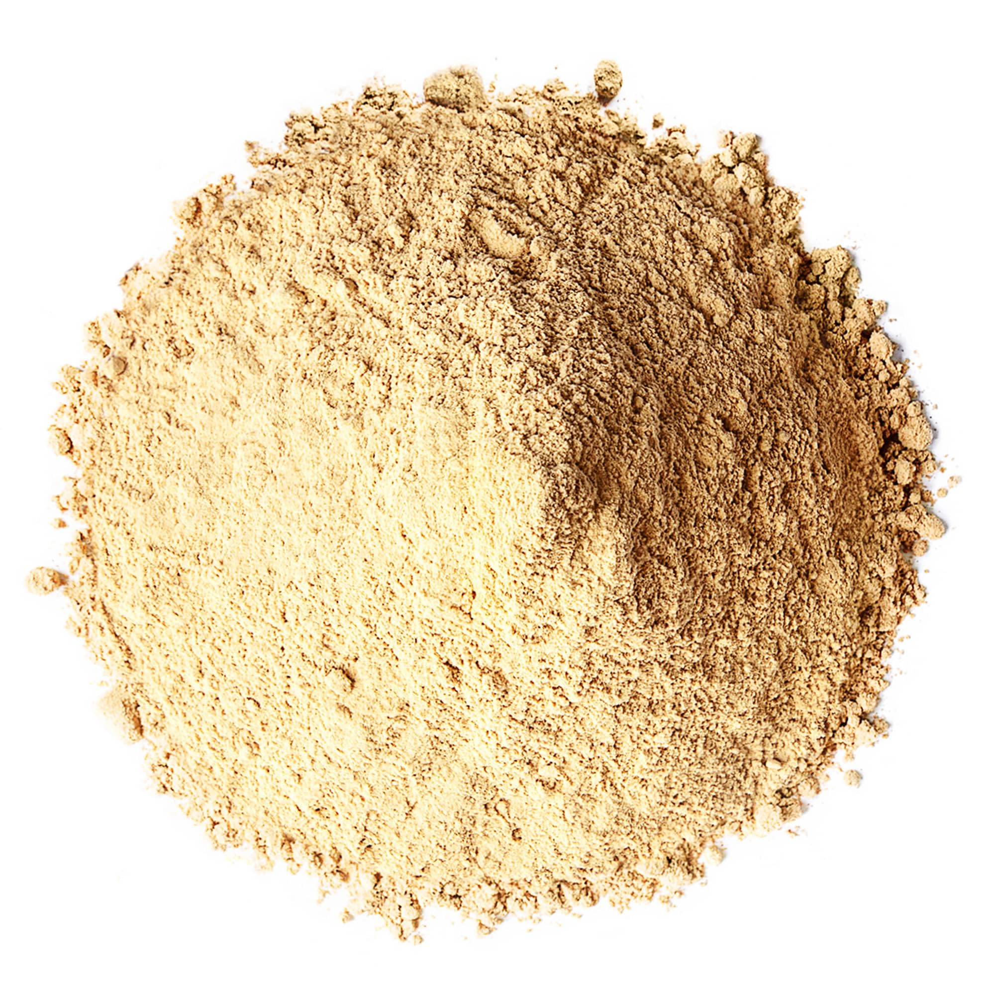 Food to Live Yellow Maca Powder measuring spoon showing portion for daily use.