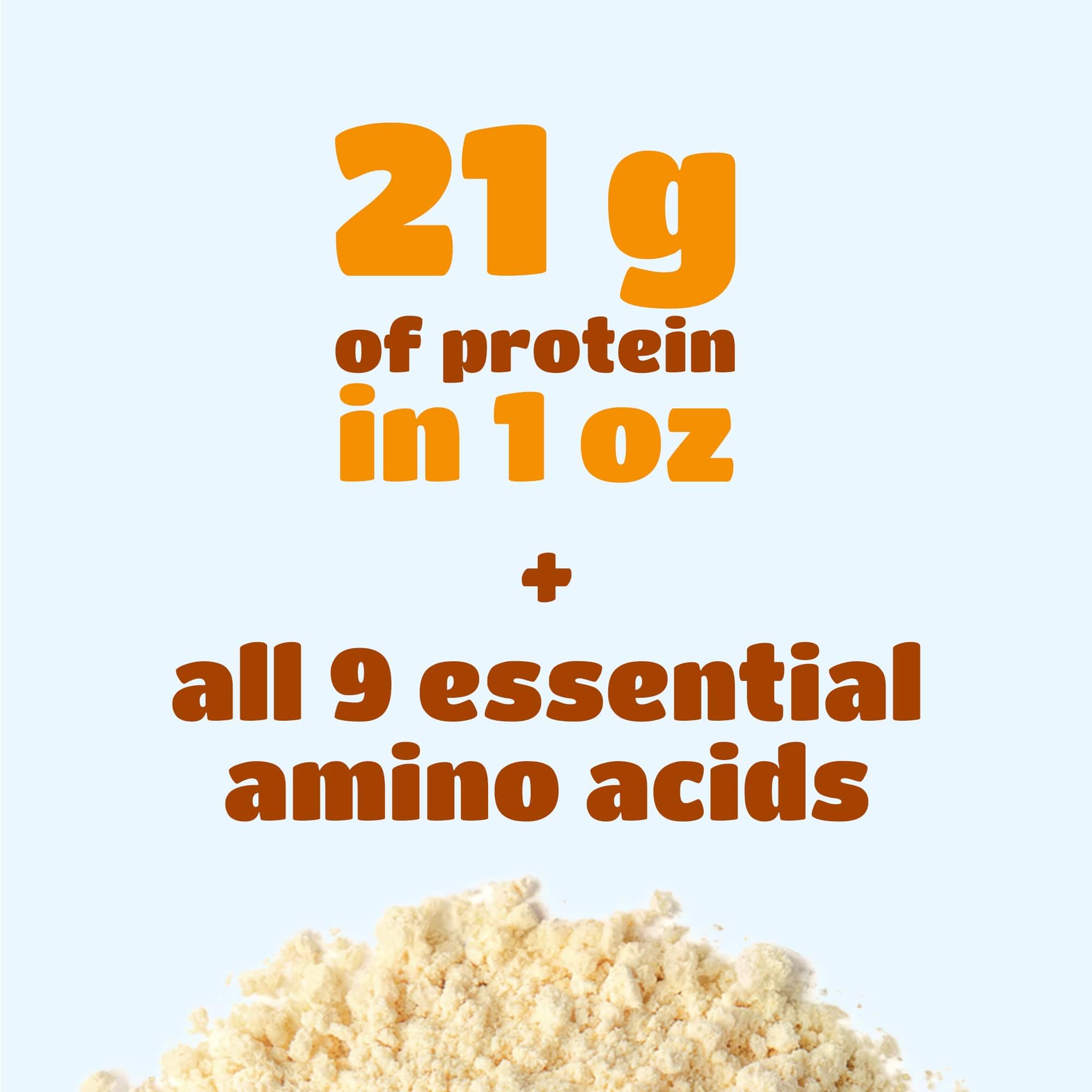 Nutrition panel highlights of Food to Live Yellow Pea Protein Powder.