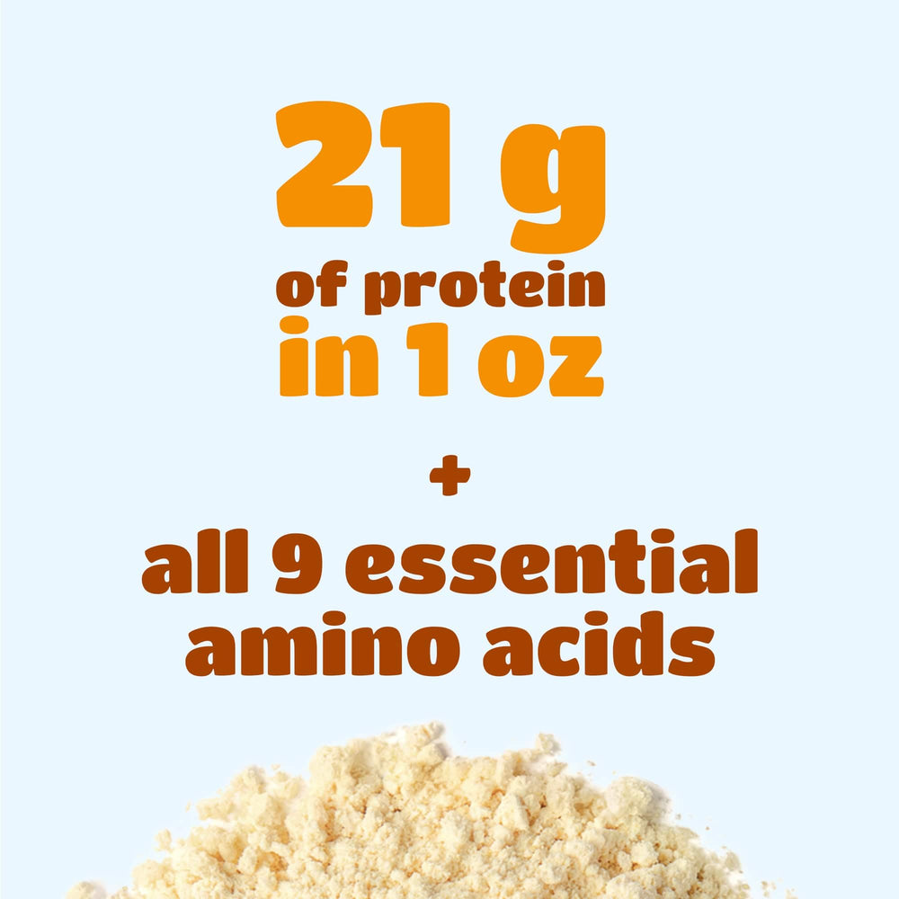 Nutrition panel highlights of Food to Live Yellow Pea Protein Powder.