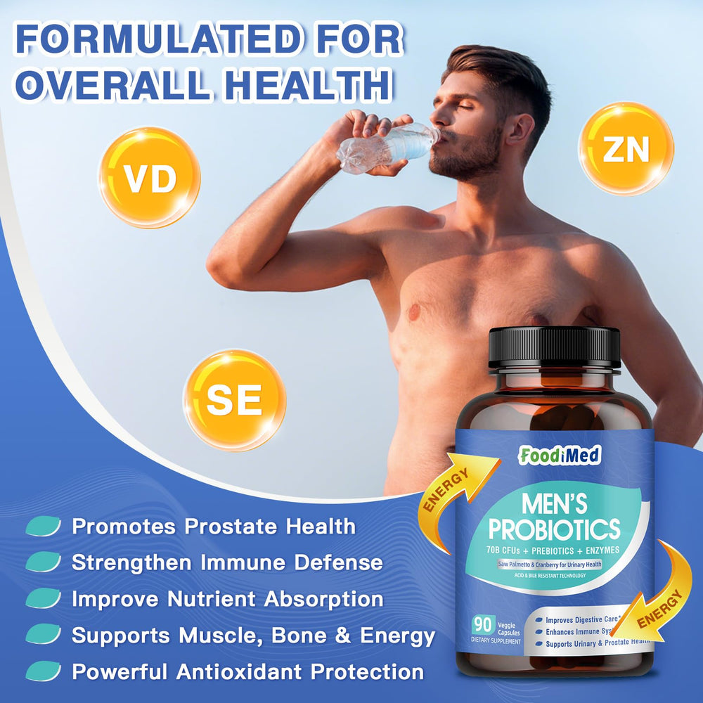 FoodiMed Probiotics with cranberry supports microbiome balance.