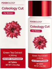 FOODOLOGY Coleology Cut bottle with green tea extract supports daily energy and balanced nutrition.