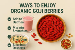 Smoothie bowl with Foods Alive Goji Berries adds color and natural sweetness.