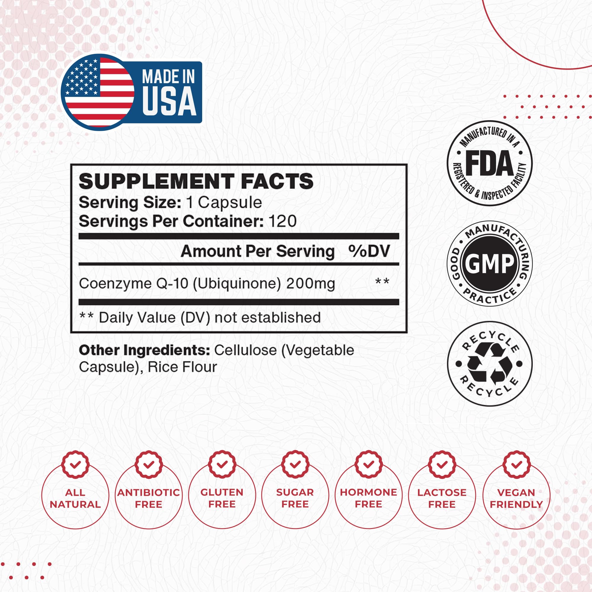 Foods For Gut CoQ10 200mg capsules closeup showing capsule texture and purity