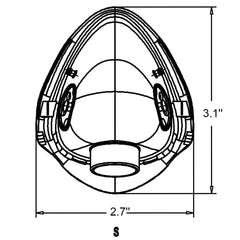 foqitoxi 3-pack masks built with durable PVC material
