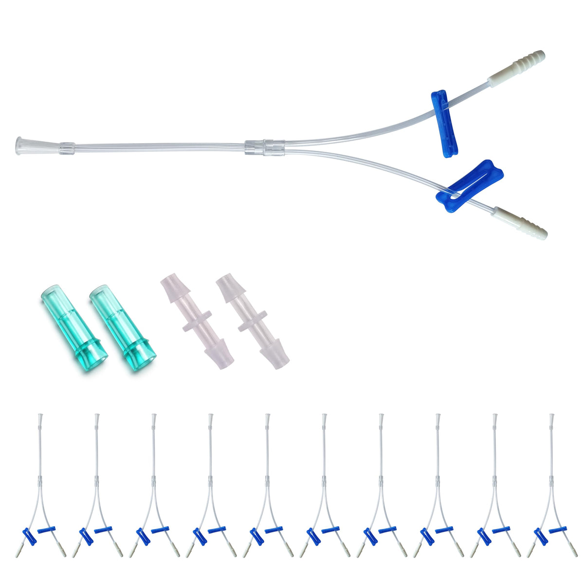 Foqitoxi tee oxygen tubes splitter provides flexible branching for versatile oxygen distribution.