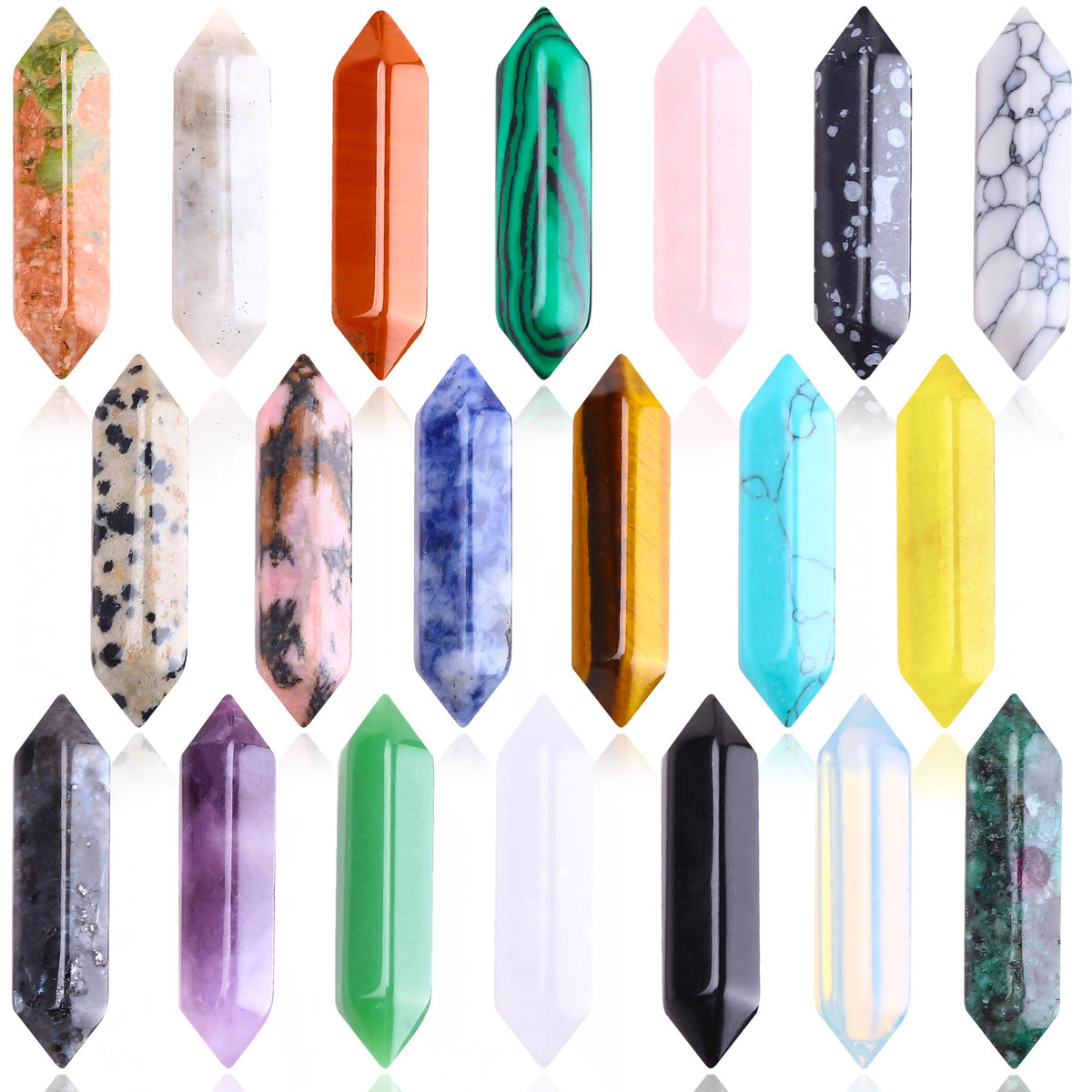 FORBY hexagonal crystal wand with amethyst for meditation focus and calm.