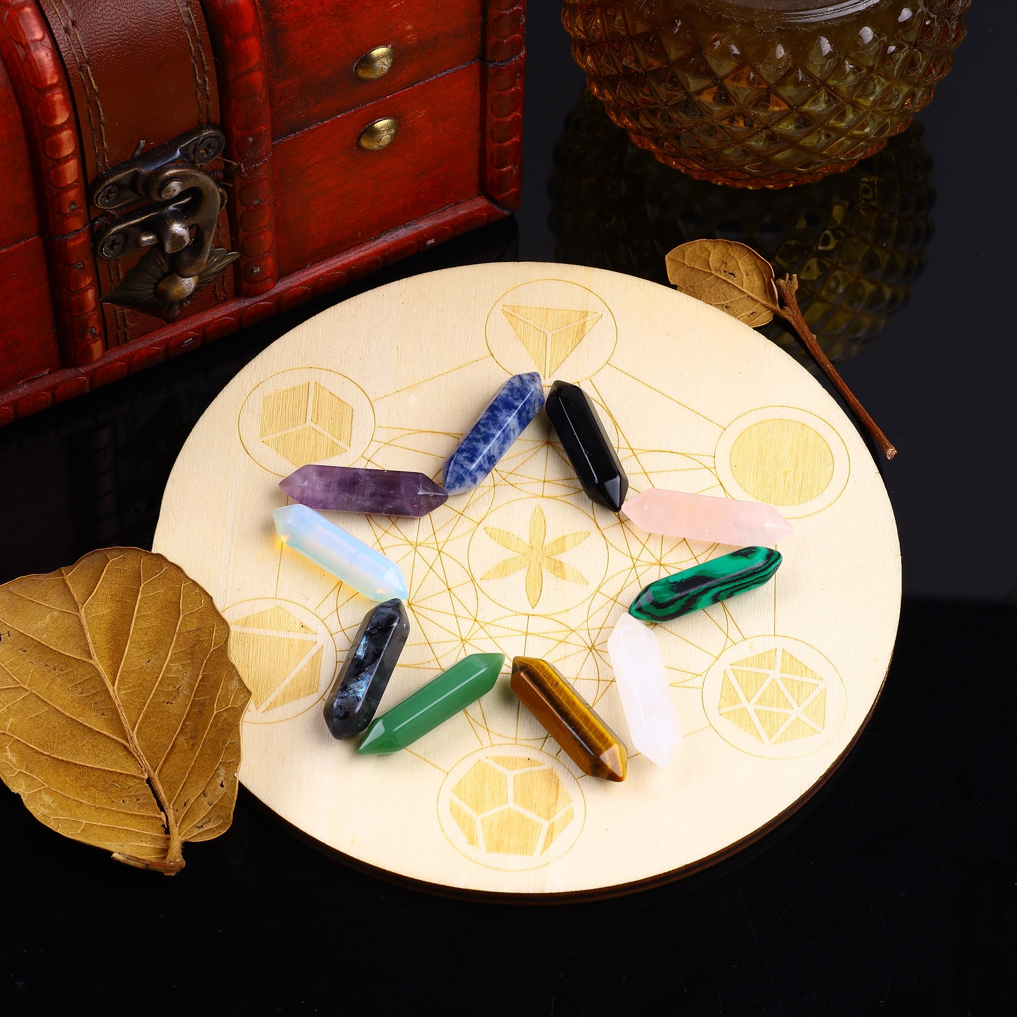FORBY obsidian wand aids grounding and clear intention.