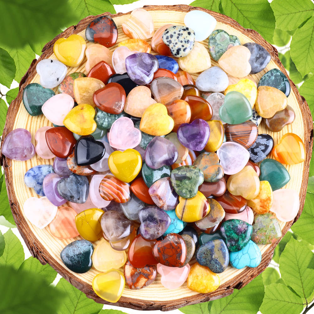 FORBY home décor heart stones for cozy decor and plant accents