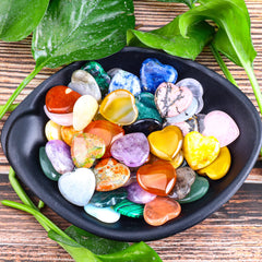 FORBY mixed color heart stones ideal for DIY jewelry crafts