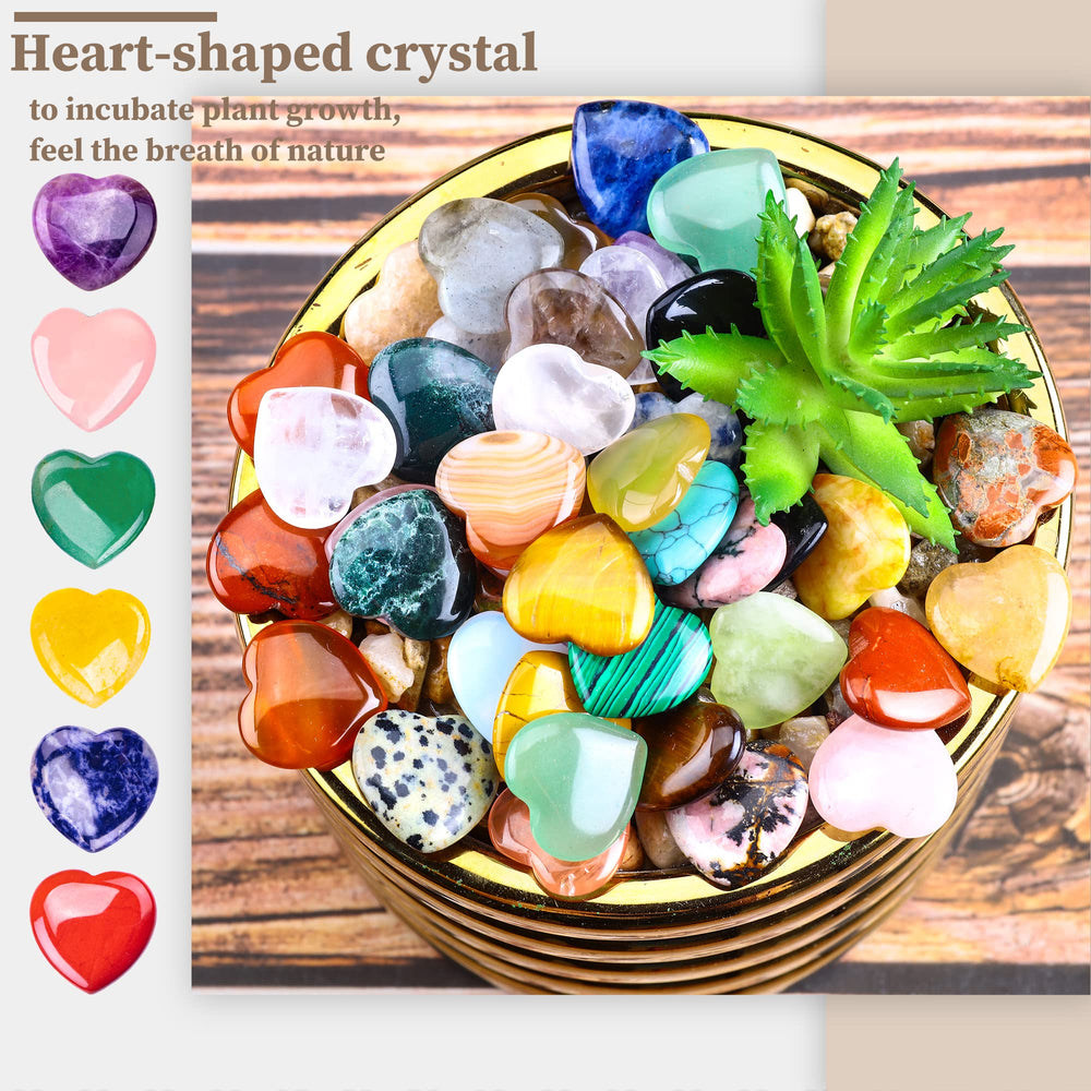 FORBY heart stones used in home decor and plant display