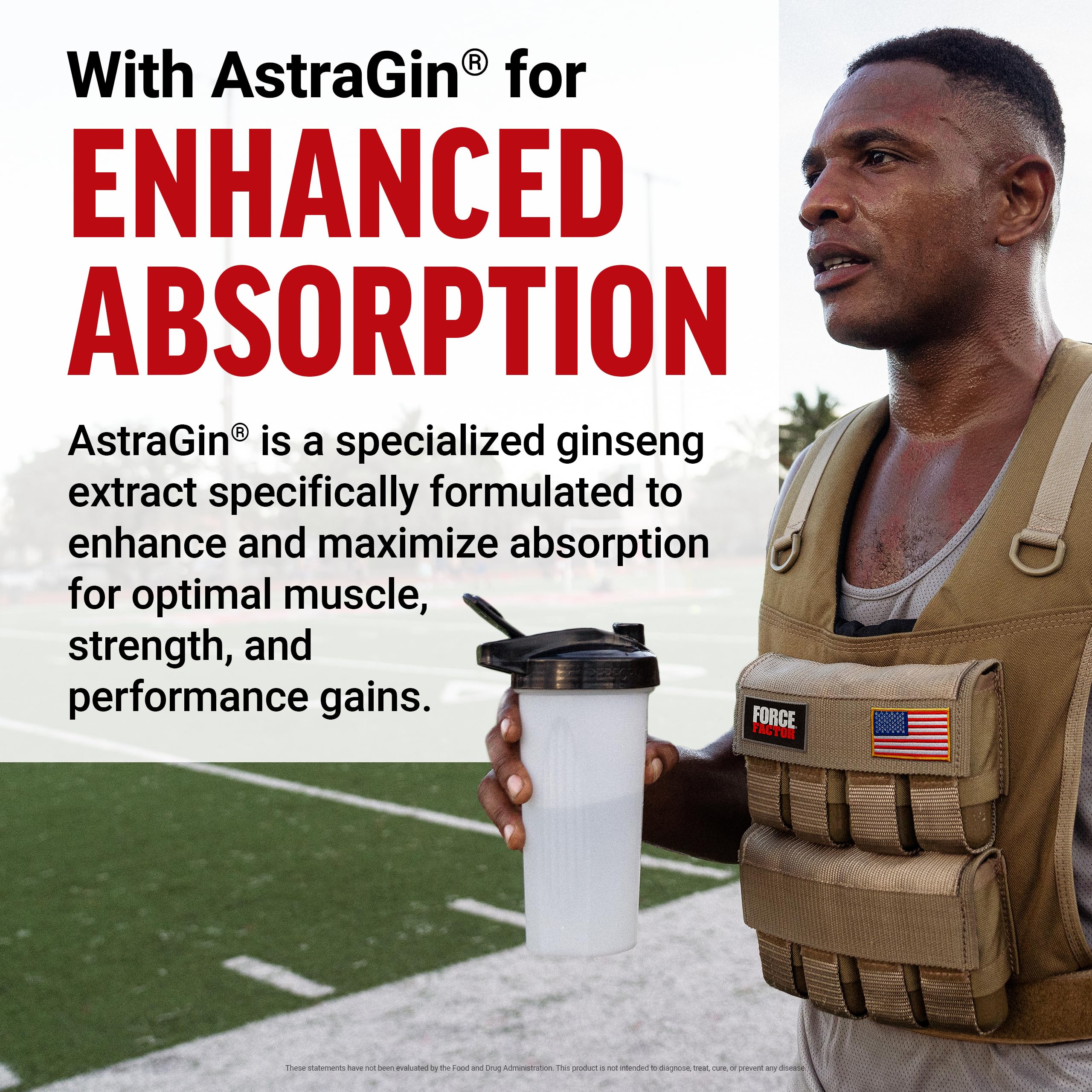 Force Factor Creatine HMB Powder unflavored bottle with measuring scoop.