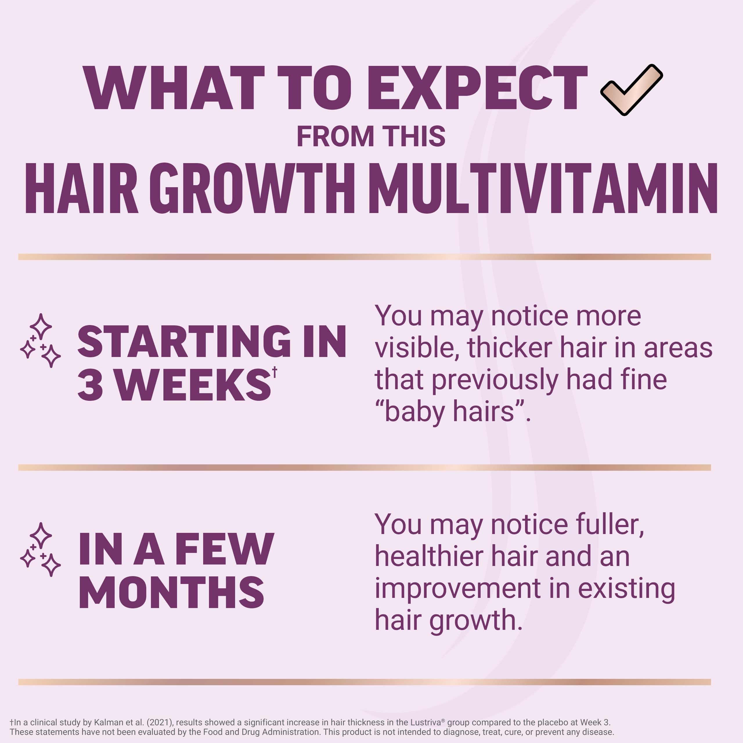 Label detail emphasizes Lustriva and biotin for thicker-looking hair.