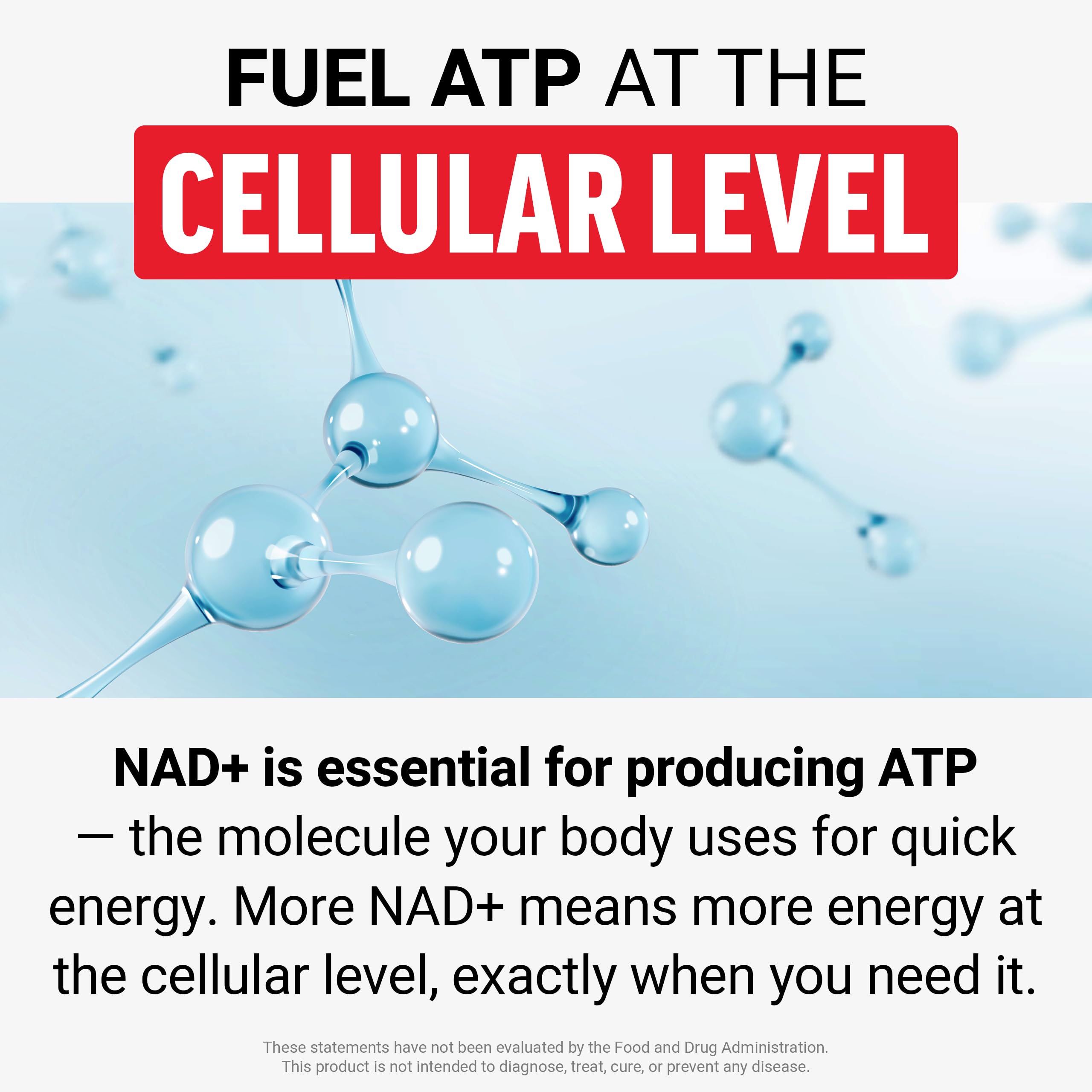 Force Factor NMN ingredients panel lists NMN, niacinamide, and B vitamins for energy metabolism.