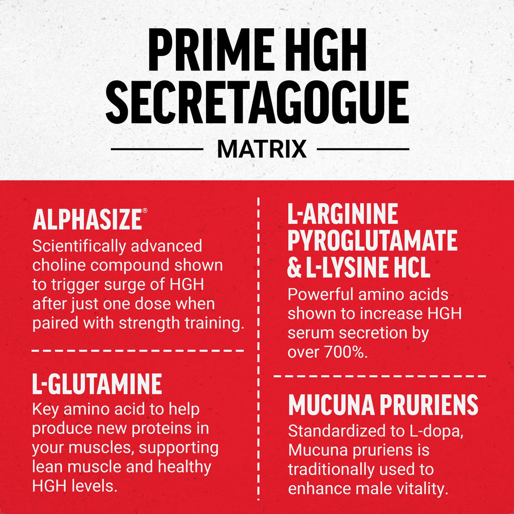 Label detail showing AlphaSize and ingredients for HGH-supporting product