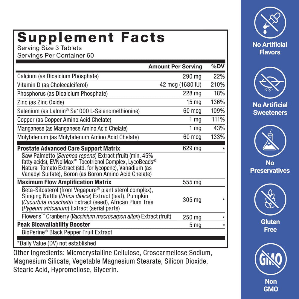 Force Factor Prostate Advanced EVNolMax tocotrienol close-up emphasizes antioxidant support