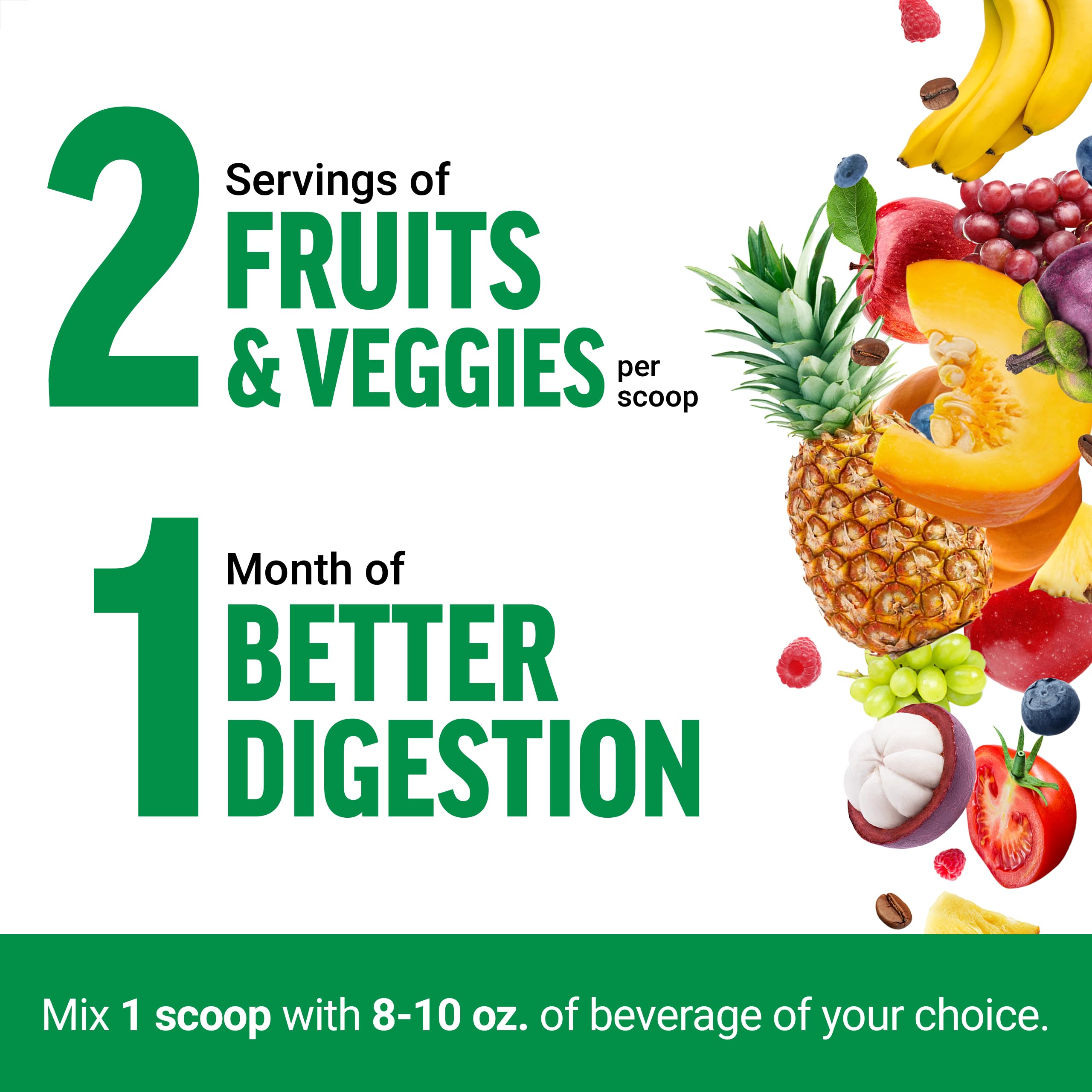 Force Factor Smarter Greens digestive enzymes icon representing gut support.