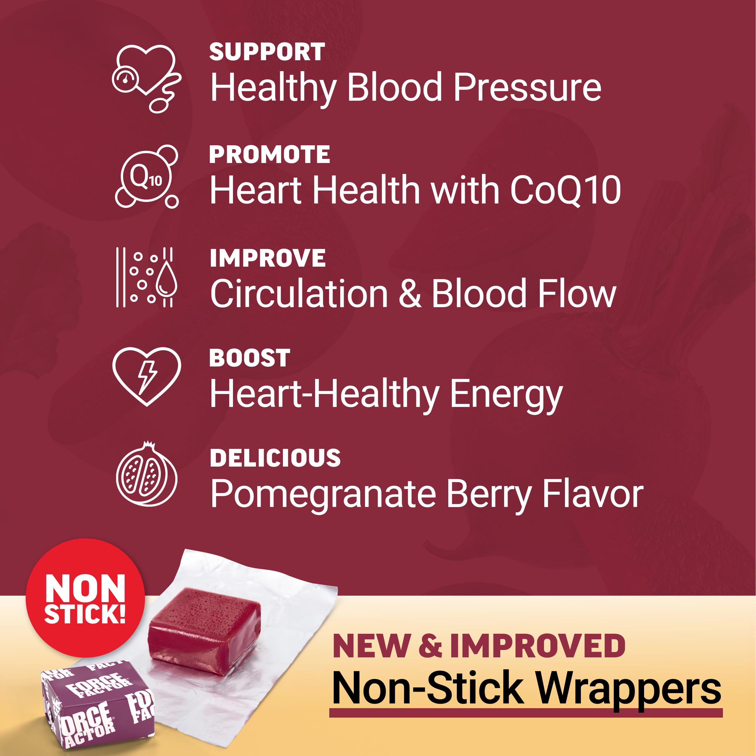 Force Factor Total Beets grapeseed extract highlight clinically studied blood pressure support