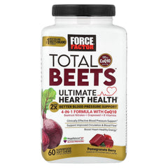 Force Factor Total Beets Ultimate Heart Health Chews closeup beetroot detail emphasizes natural color