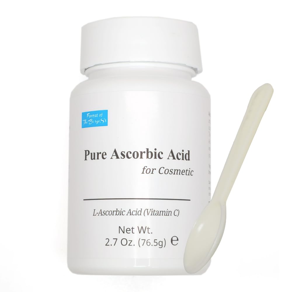 FOREST OF THE BORGES'S Pure Ascorbic Acid Powder bottle for brightening and antioxidant protection