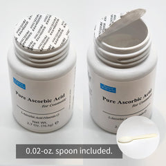 FOREST OF THE BORGES'S Pure Ascorbic Acid Powder dissolving quickly in water-based liquids