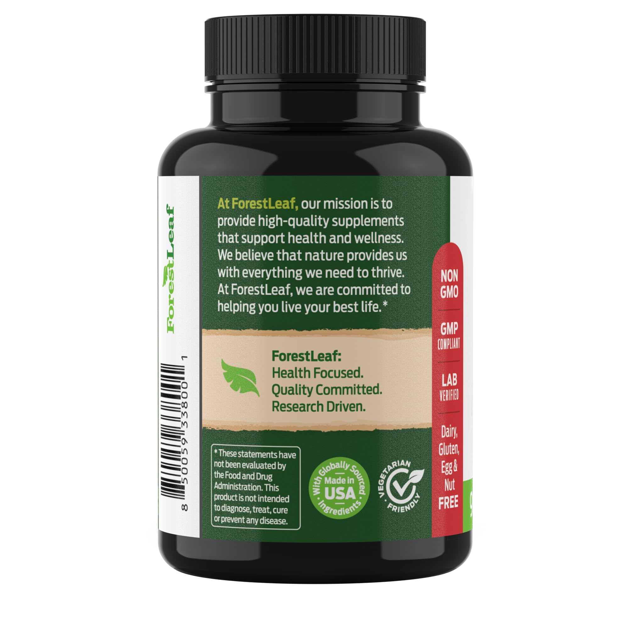 ForestLeaf Berberine third-party lab certificate image for independent testing