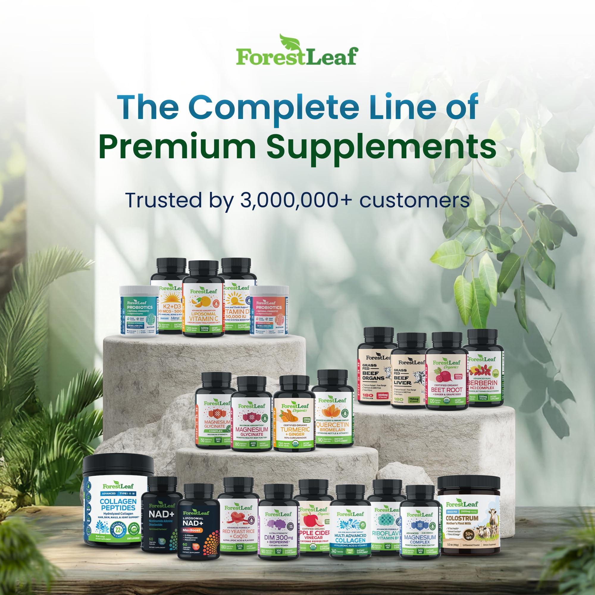 ForestLeaf Thyroid Support daily use on a workspace desk for routine supplementation.