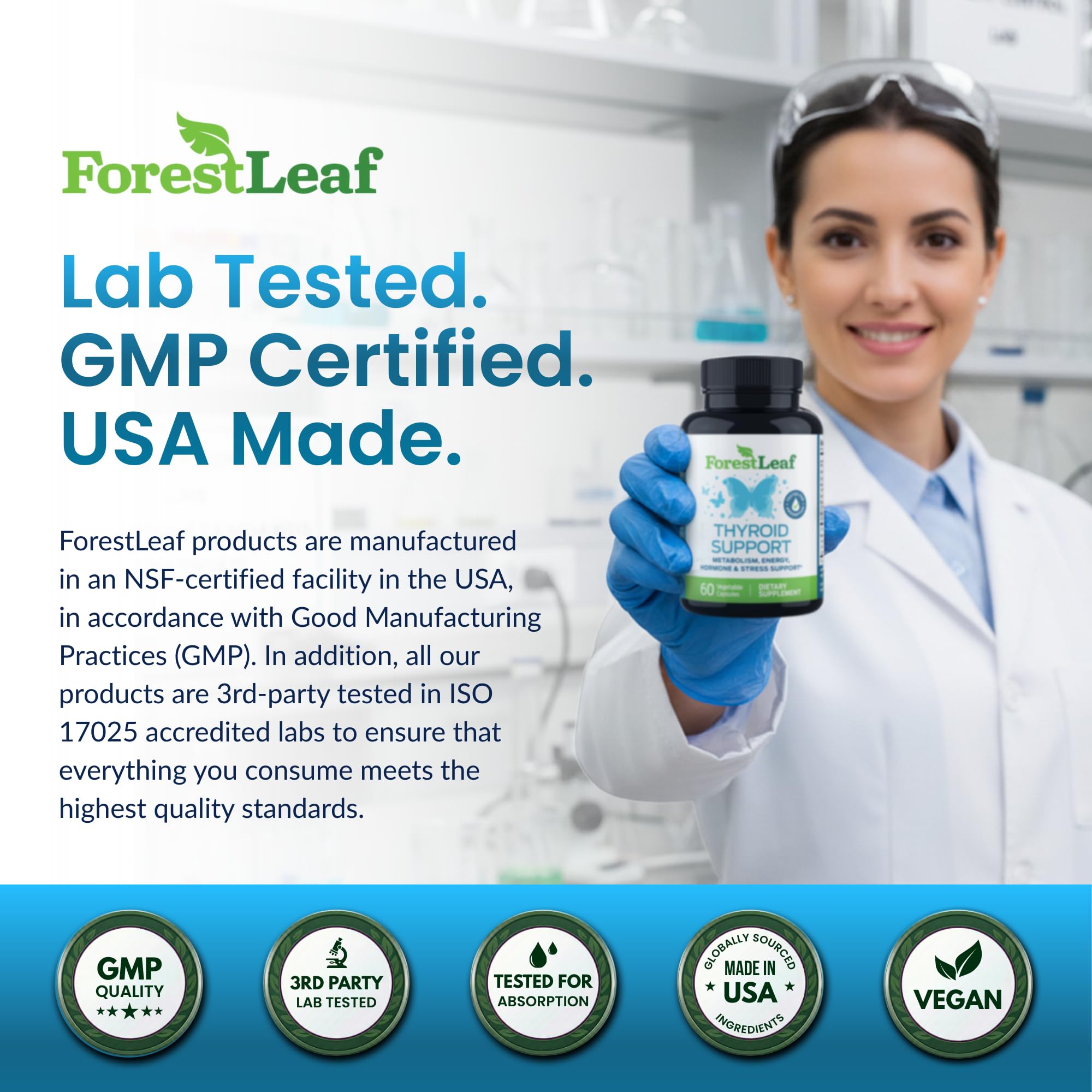 ForestLeaf Thyroid Support focus scene suggests improved cognitive clarity during tasks.