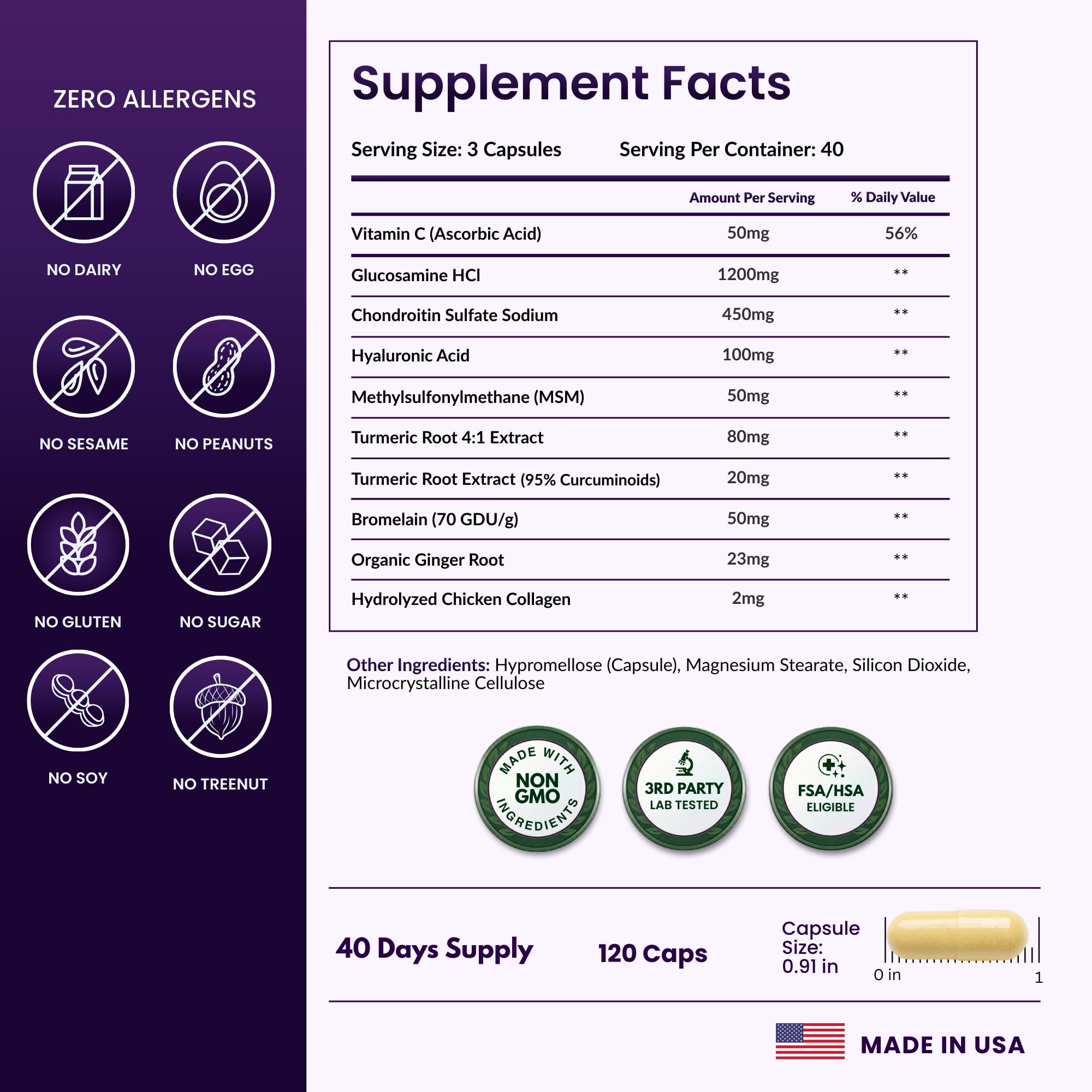 ForestLeaf turmeric root extract close-up signaling anti-inflammatory support