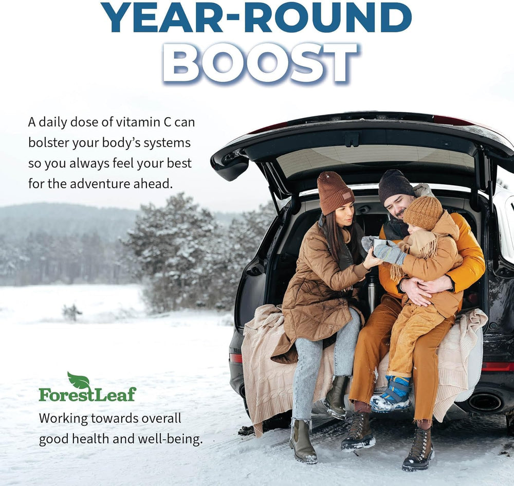 ForestLeaf two capsules per dose icon reminding daily intake with meals.