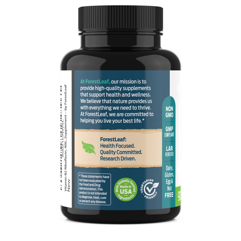 ForestLeaf riboflavin capsule with easy-to-swallow design