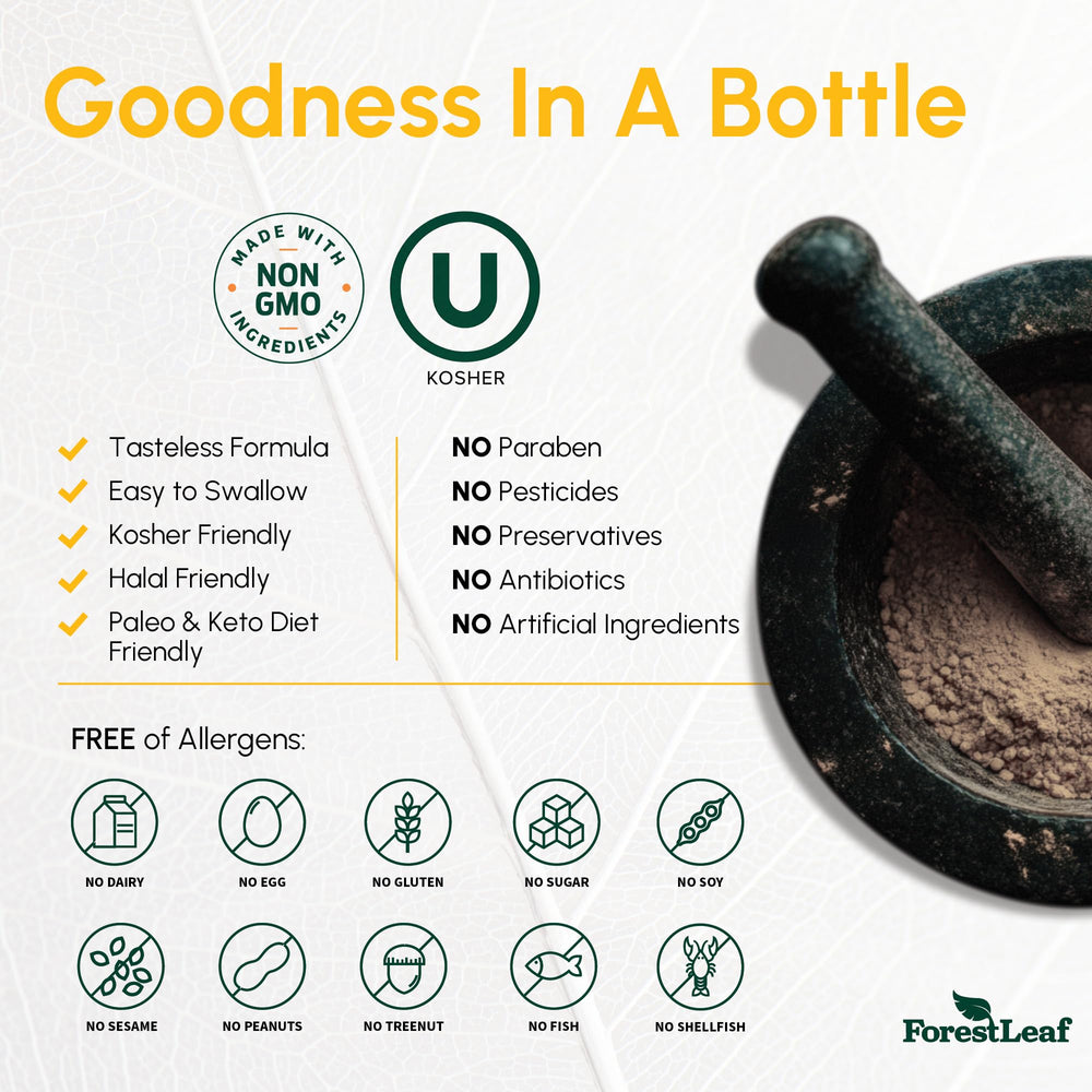 Pouring ForestLeaf Vitamin D3 bottle emphasizes convenient weekly dosing