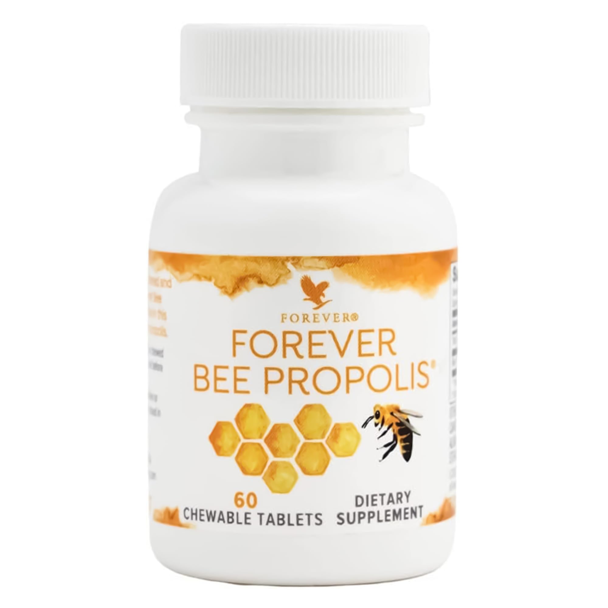 Forever Living Bee Propolis chewable bottle on table for daily immune support