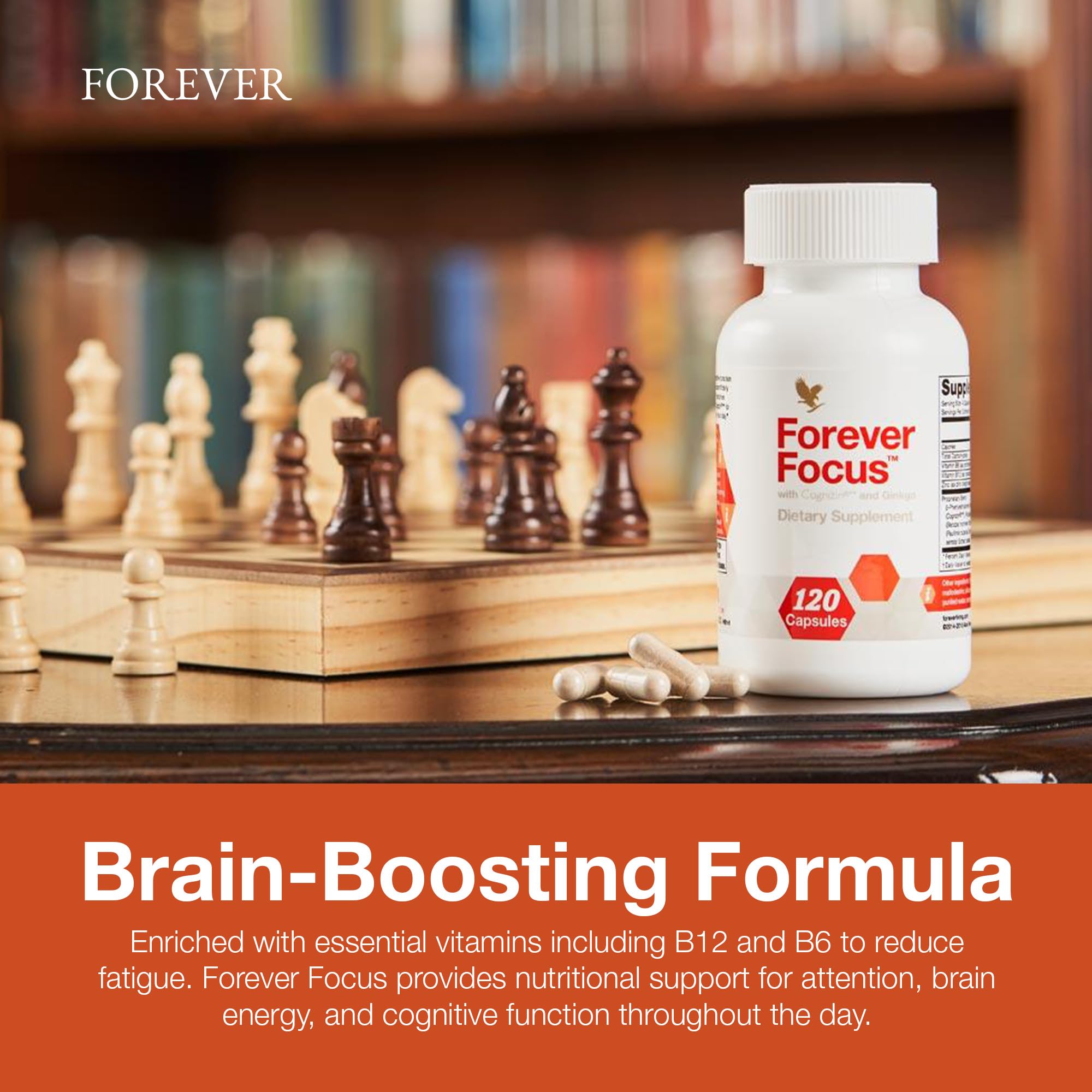Forever Focus on study desk showing improved concentration during study sessions.