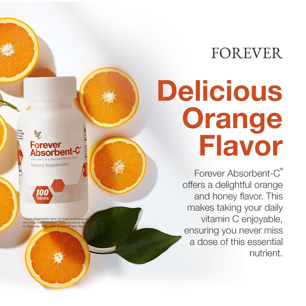 Forever Living Absorbent-C oat bran ingredient may aid absorption.