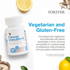Forever ImmuBlend box packaging showing product branding and ingredients.