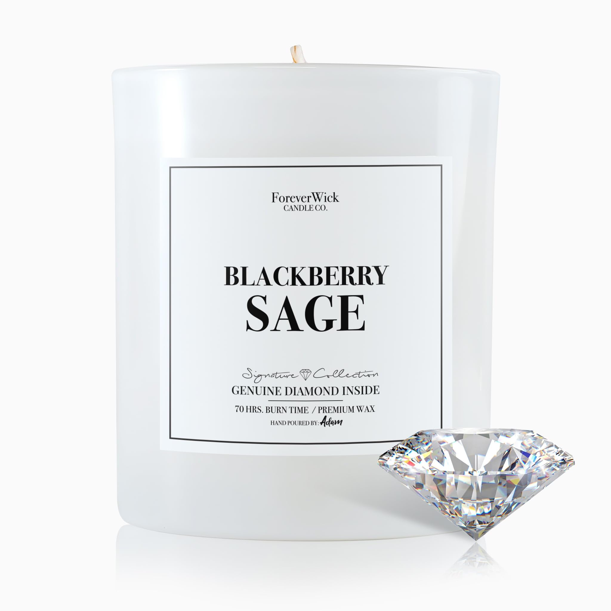 ForeverWick BlackBerry Sage candle packaging ready for gifting