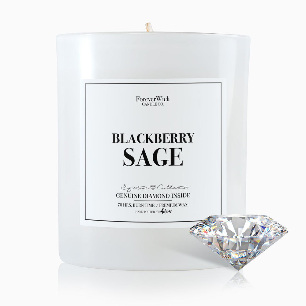 ForeverWick BlackBerry Sage candle packaging ready for gifting