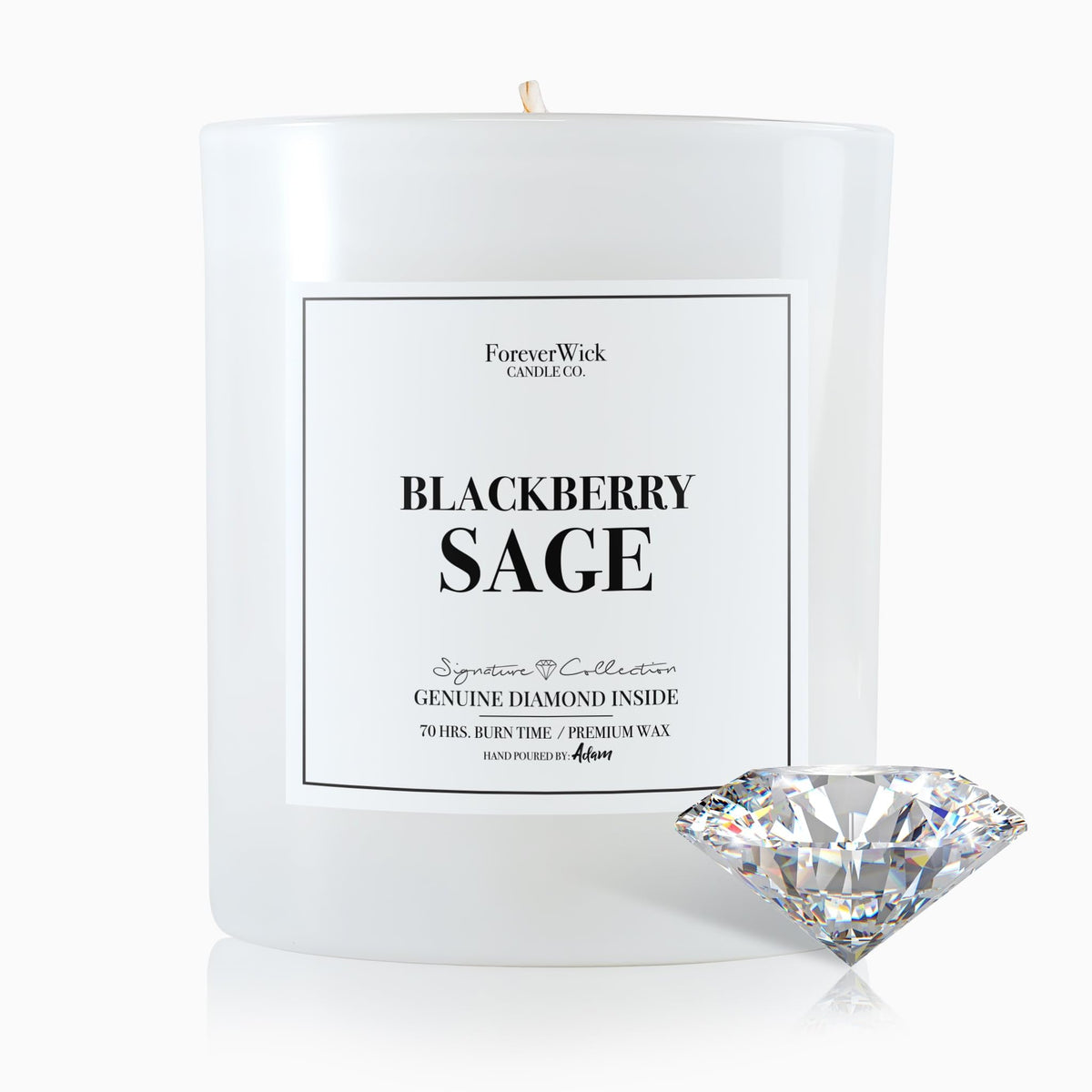 ForeverWick BlackBerry Sage candle packaging ready for gifting