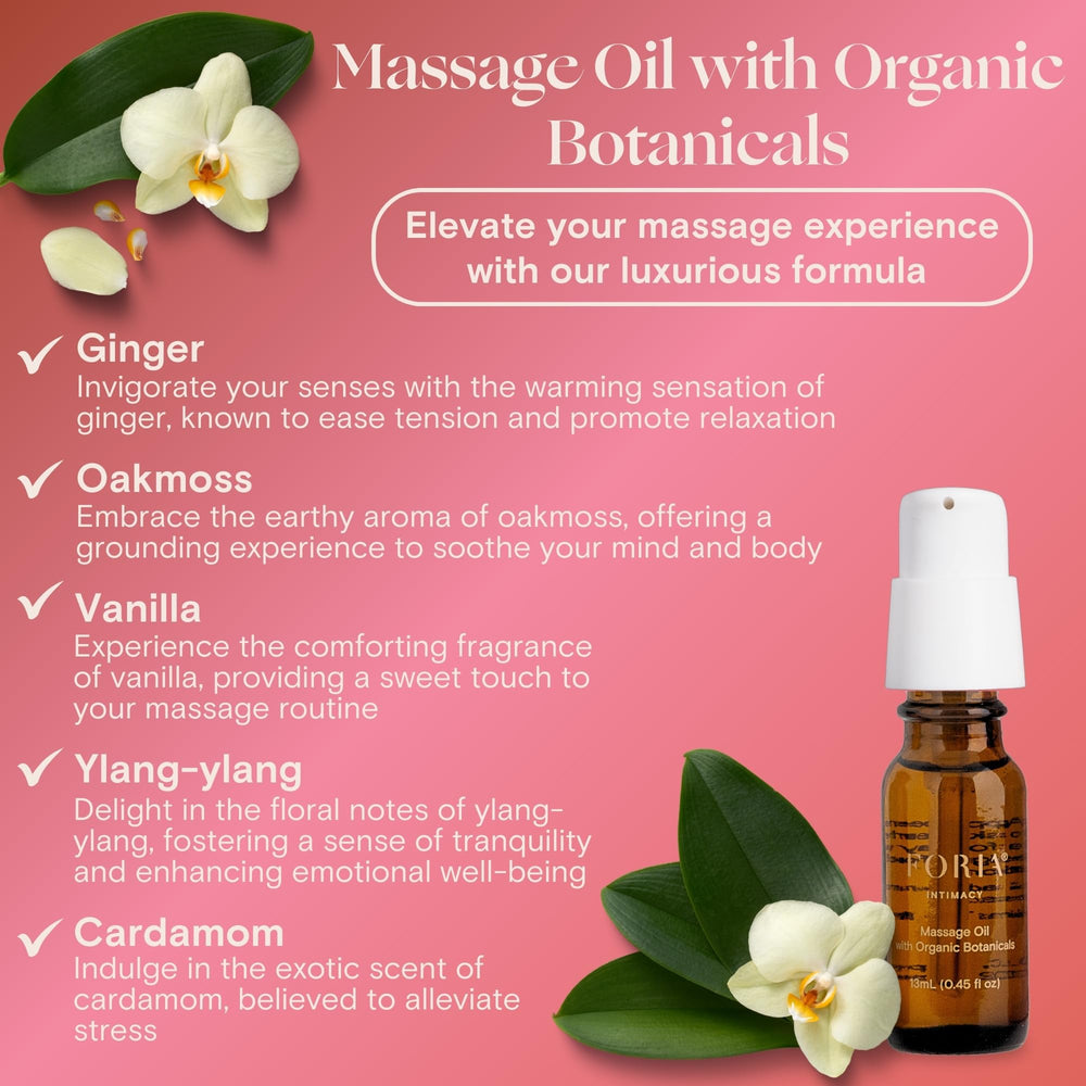 FORIA Passion Play Kit organic vegan ingredients highlighted for clean feminine care.