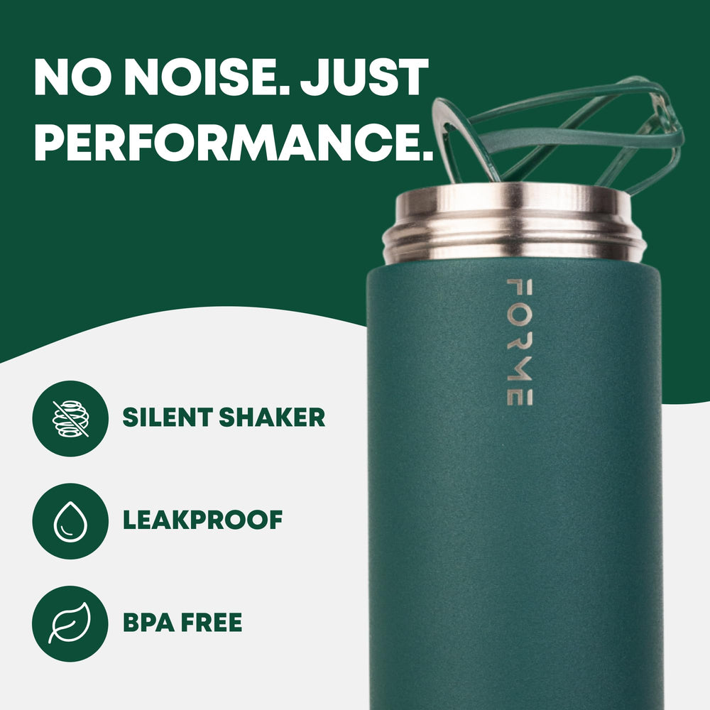 FORME Jungle bottle lid close-up shows leakproof seal for gym bag confidence.