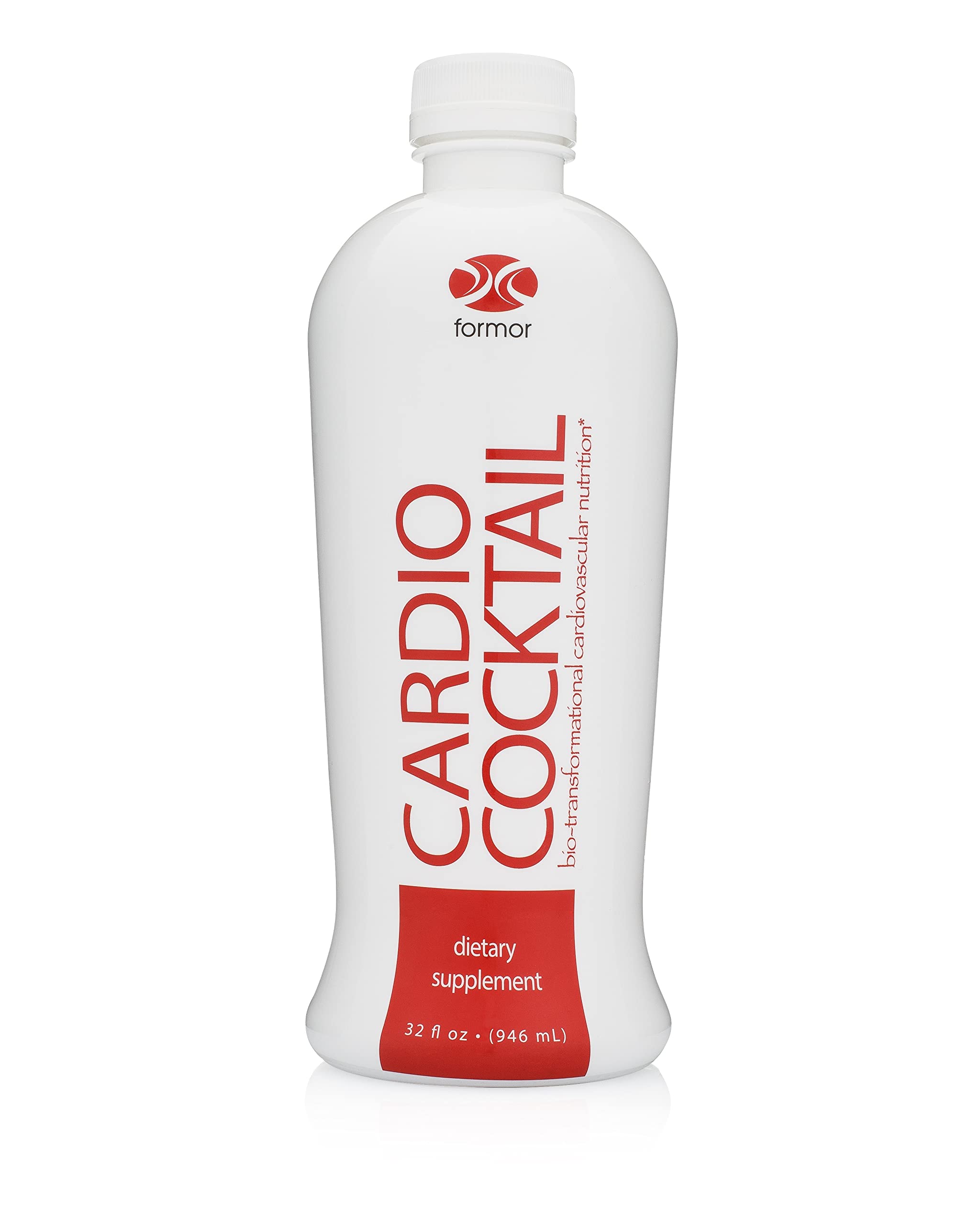 ForMor Cardio Cocktail bottle pour highlights nitric oxide support for endurance.