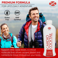 ForMor Cardio Cocktail label close-up showing Vitamin D and L-Arginine benefits.