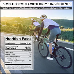 Formula 369 serving size display with 30, 60, or 90 grams carb options.