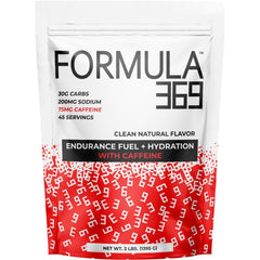 Formula 369 with Caffeine front packaging for quick identification and ready-to-use endurance fueling